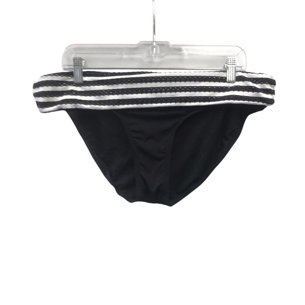 Kenneth Cole Reaction Swim Suit Bottom Womens XL Bikini Striped Black White